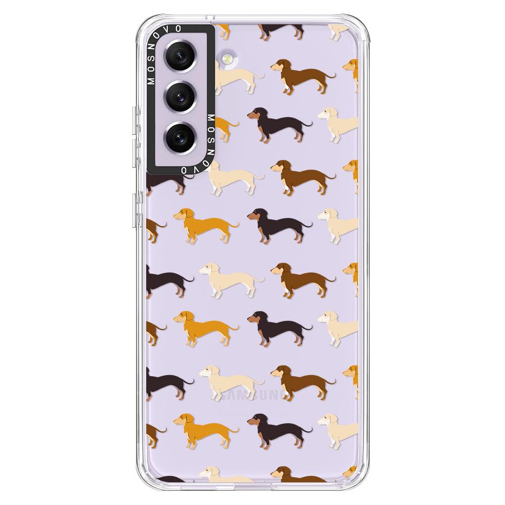 Cute Dachshund Phone Case - Samsung Galaxy S21 FE Case