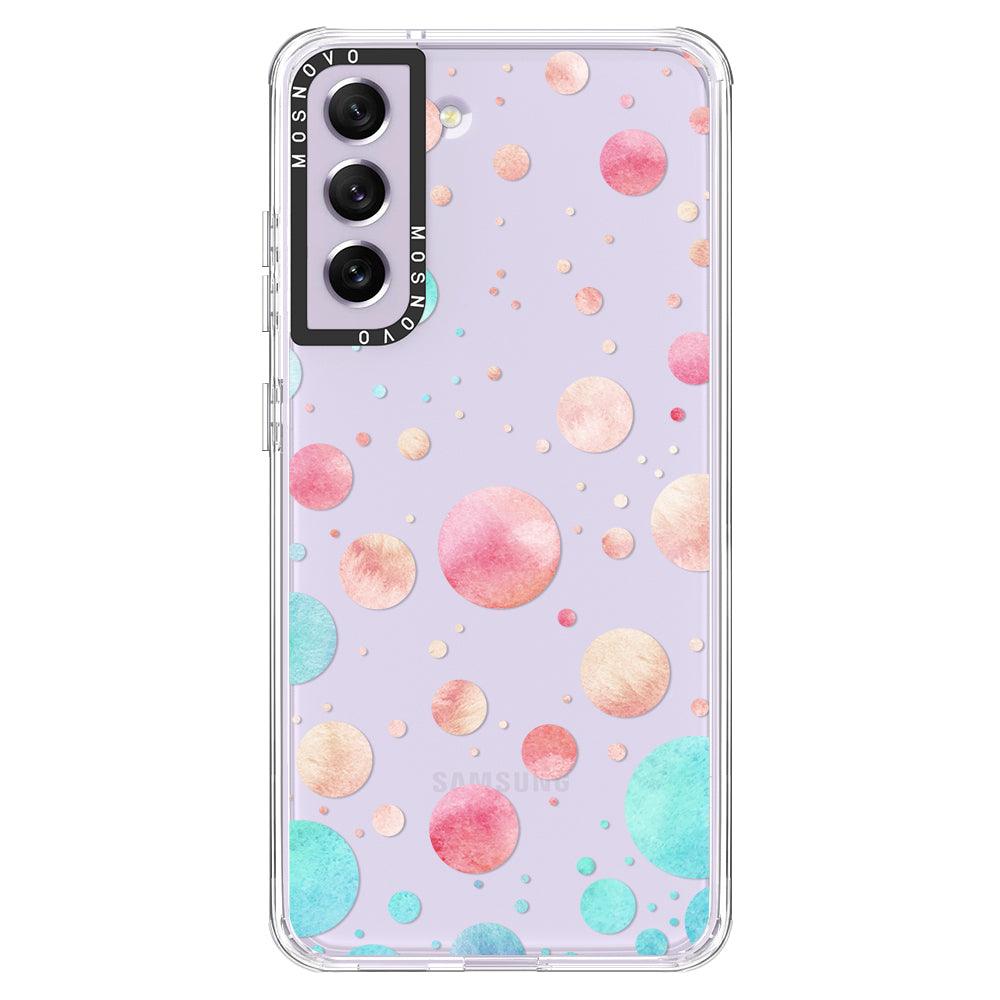 Watercolor Polka Dot Phone Case - Samsung Galaxy S21 FE Case