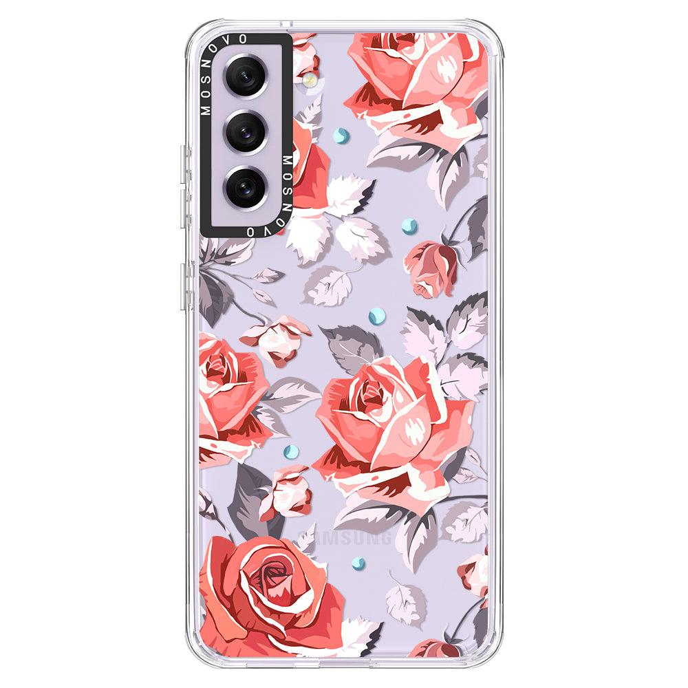 Retro Floral Phone Case - Samsung Galaxy S21 FE Case