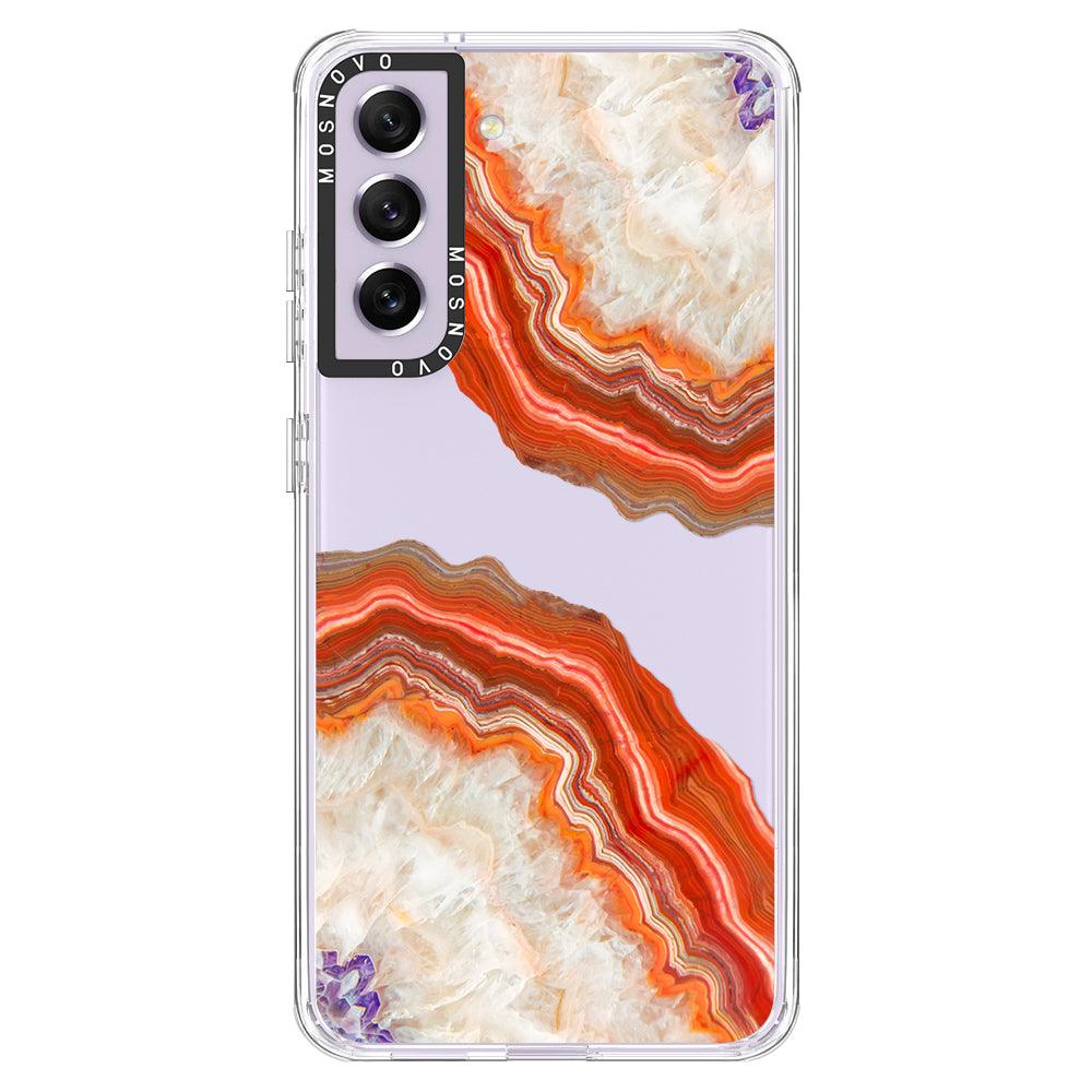 Red Agate Phone Case - Samsung Galaxy S21 FE Case