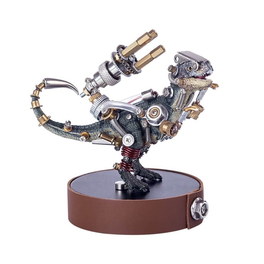 136Pcs DIY 3D Assembly Metal Mechanical Dinosaur Variant Beast Puzzle