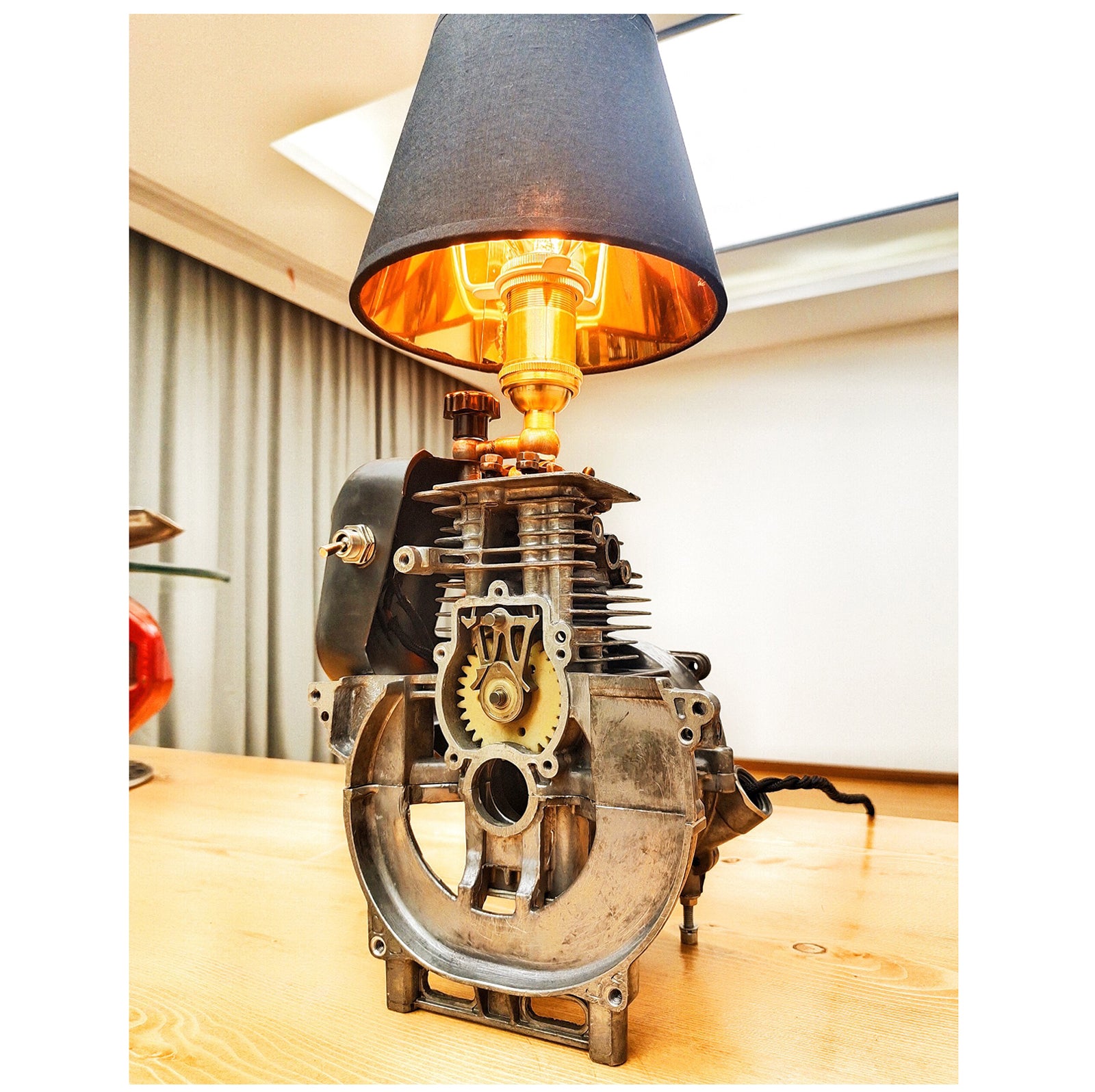 Punk Lamp Interal Combustion Engine Powered Model