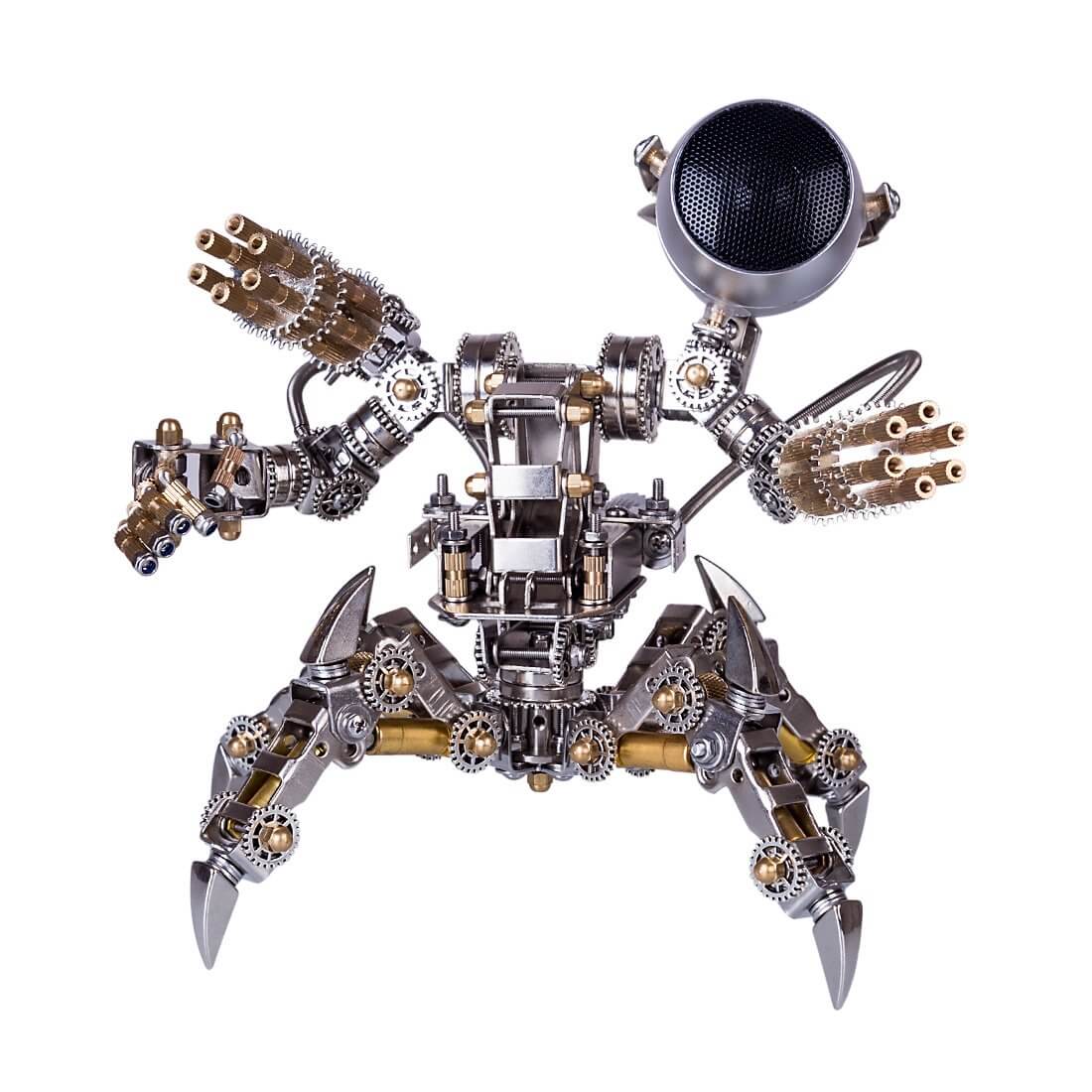 313Pcs Assembly 3D Puzzle Model Magnetic Chaser Hunter Mecha Model Bluetooth Speakers