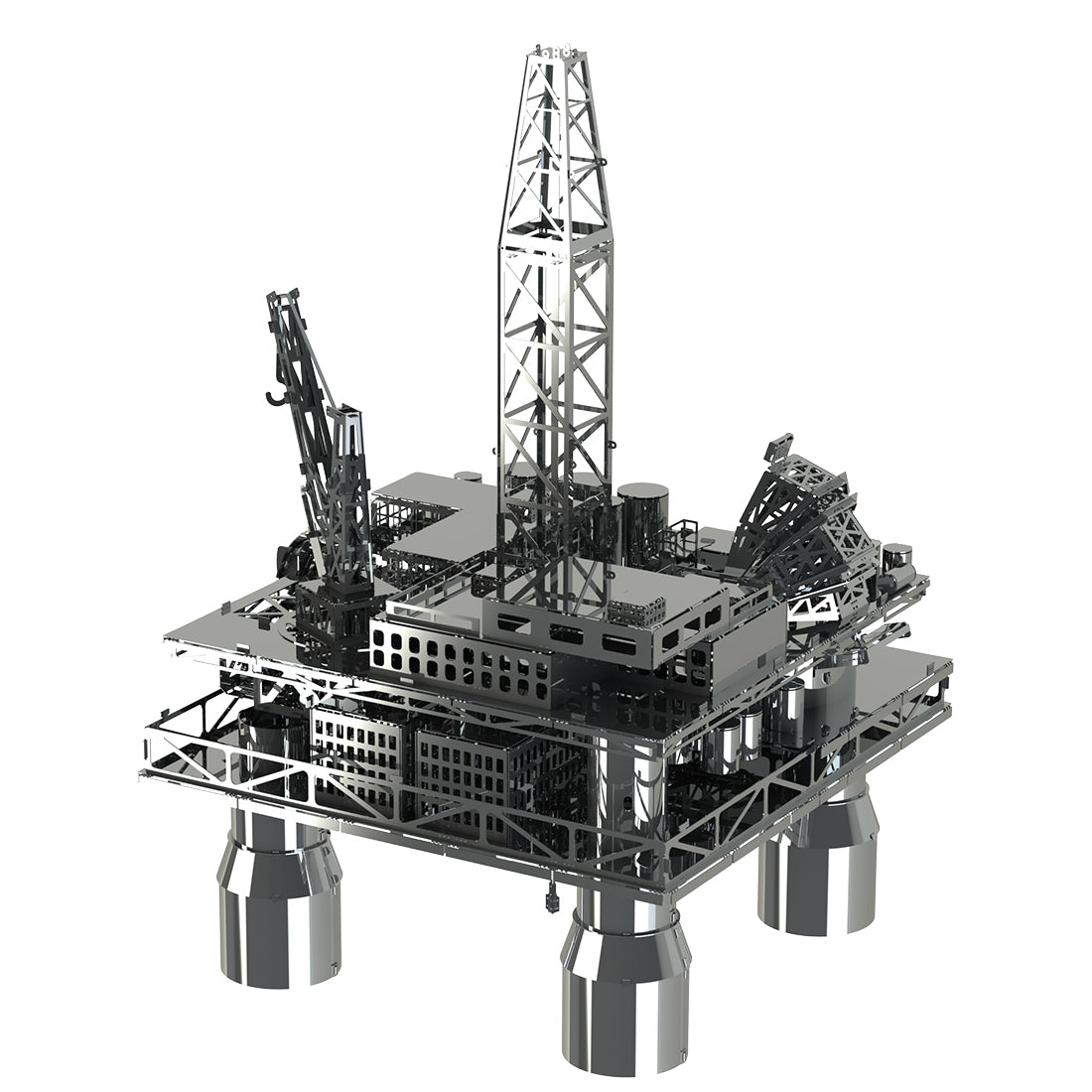 250pcs Mechanical Oil Platform 3D Difficult Puzzle - Treasure Finder