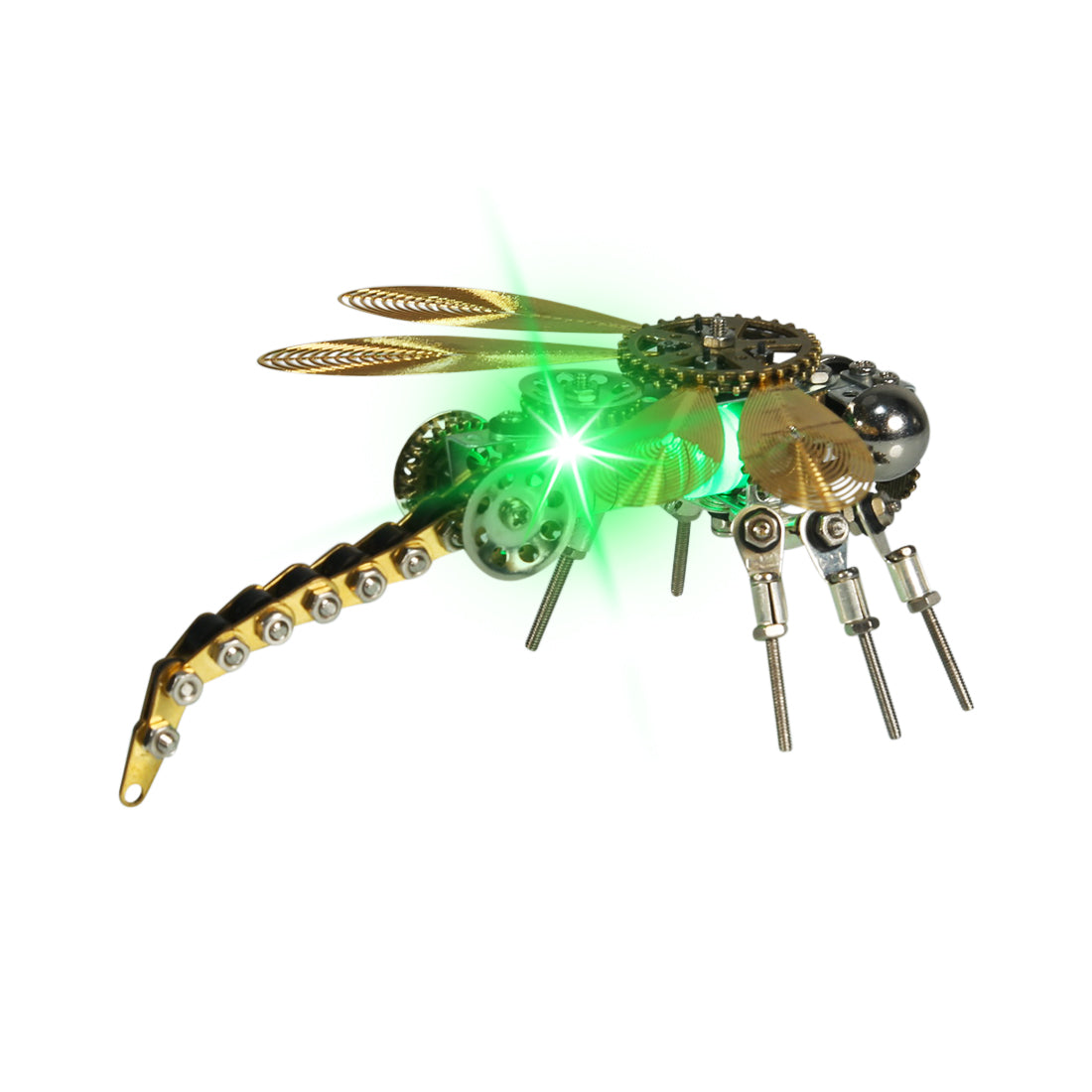 3D Metal Color-changing Dragonfly Assembly Model