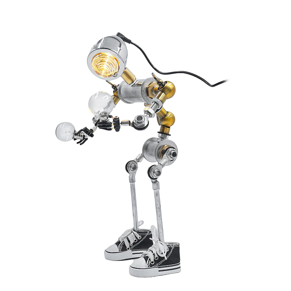 Steampunk No.3 Convex Mirror LED Desk Lamp Robot Head