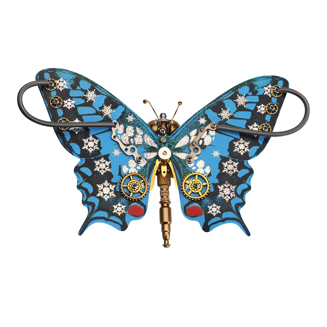 150PCS Steampunk Blue Butterfly Pipevine Swallowtail Model Building Kit