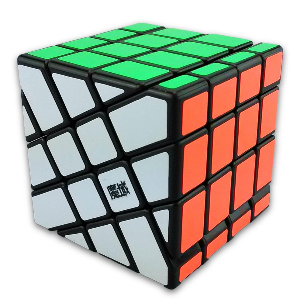 YJ8236 MoYu Aosu 4x4x4 Windmill Cube - Black