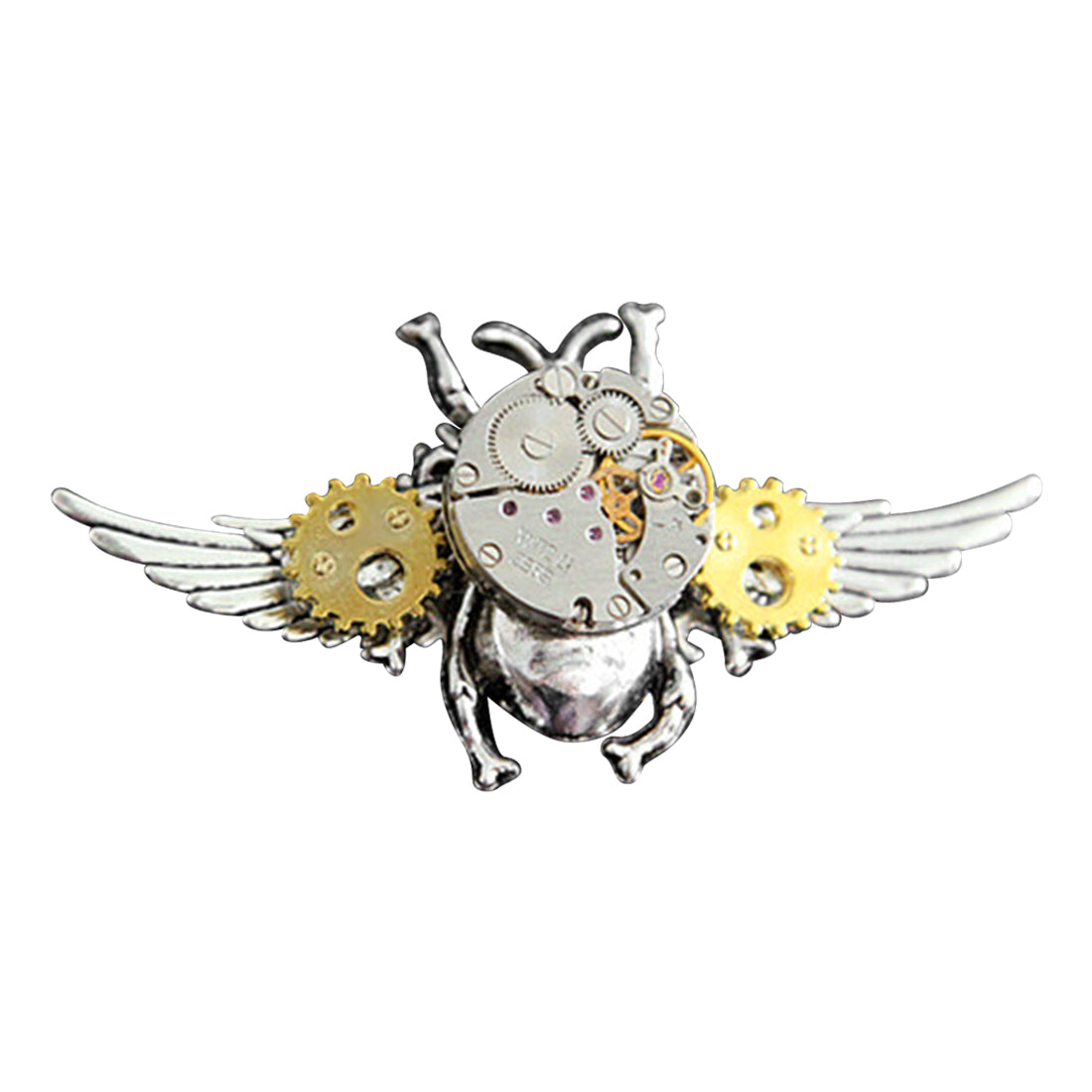 Assembled Steampunk Beetle Insect Gear Brooch