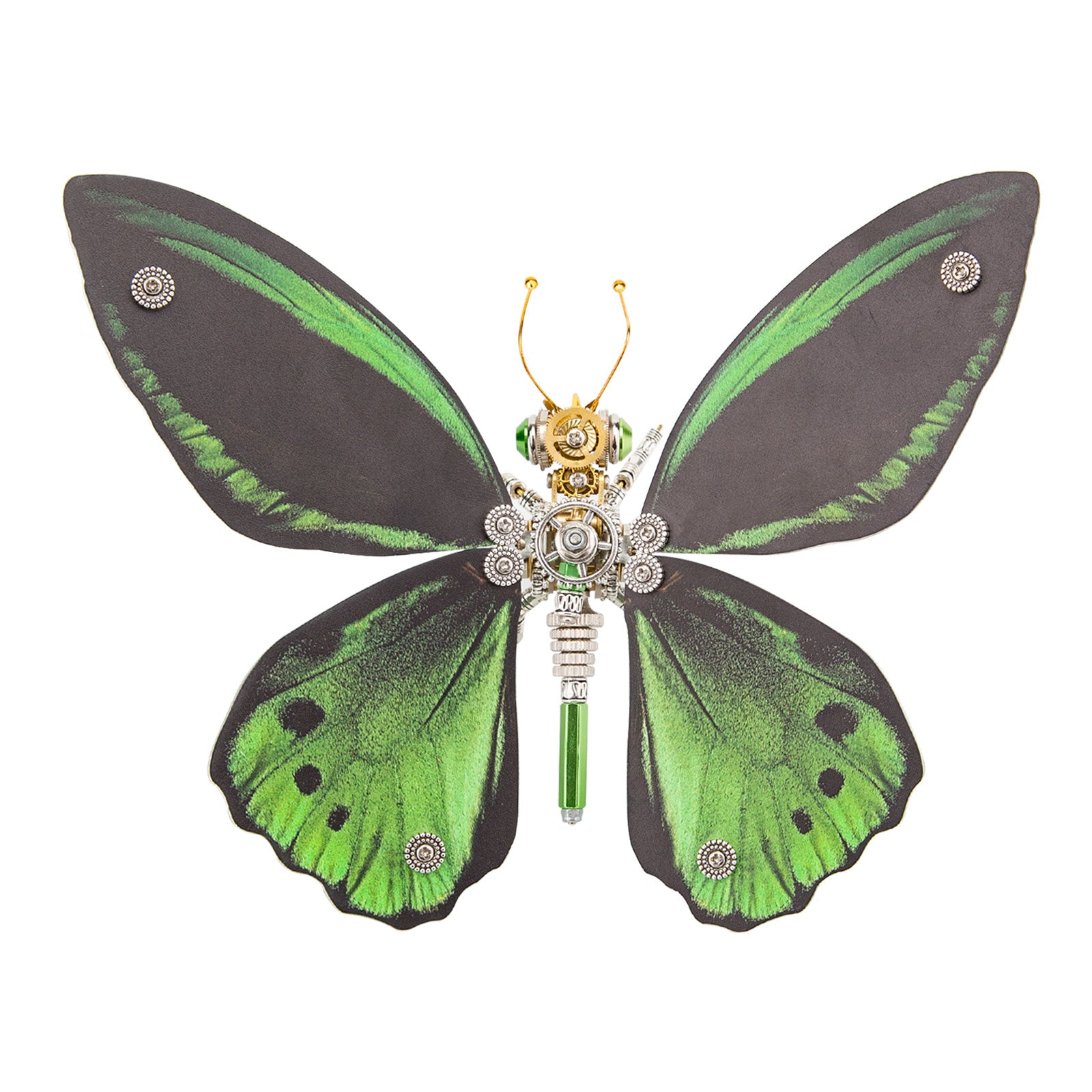 150PCS+ Steampunk 3D Metal Ornithoptera Priamus Model DIY Kits