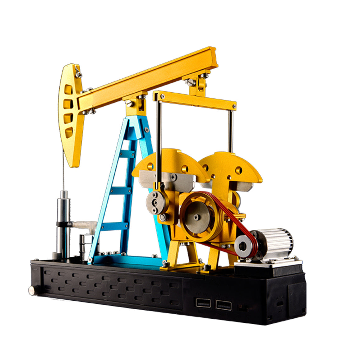 Teching Oil Well Pumping Unit 219Pcs DIY 3D Metal Assembly Model Kits