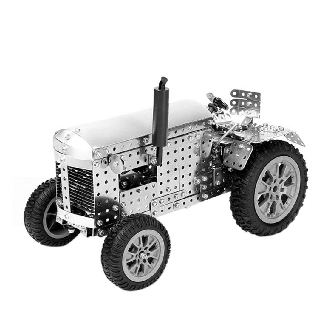 890PCS+ Metal Clockwork-driven Tractor DIY Model Toys