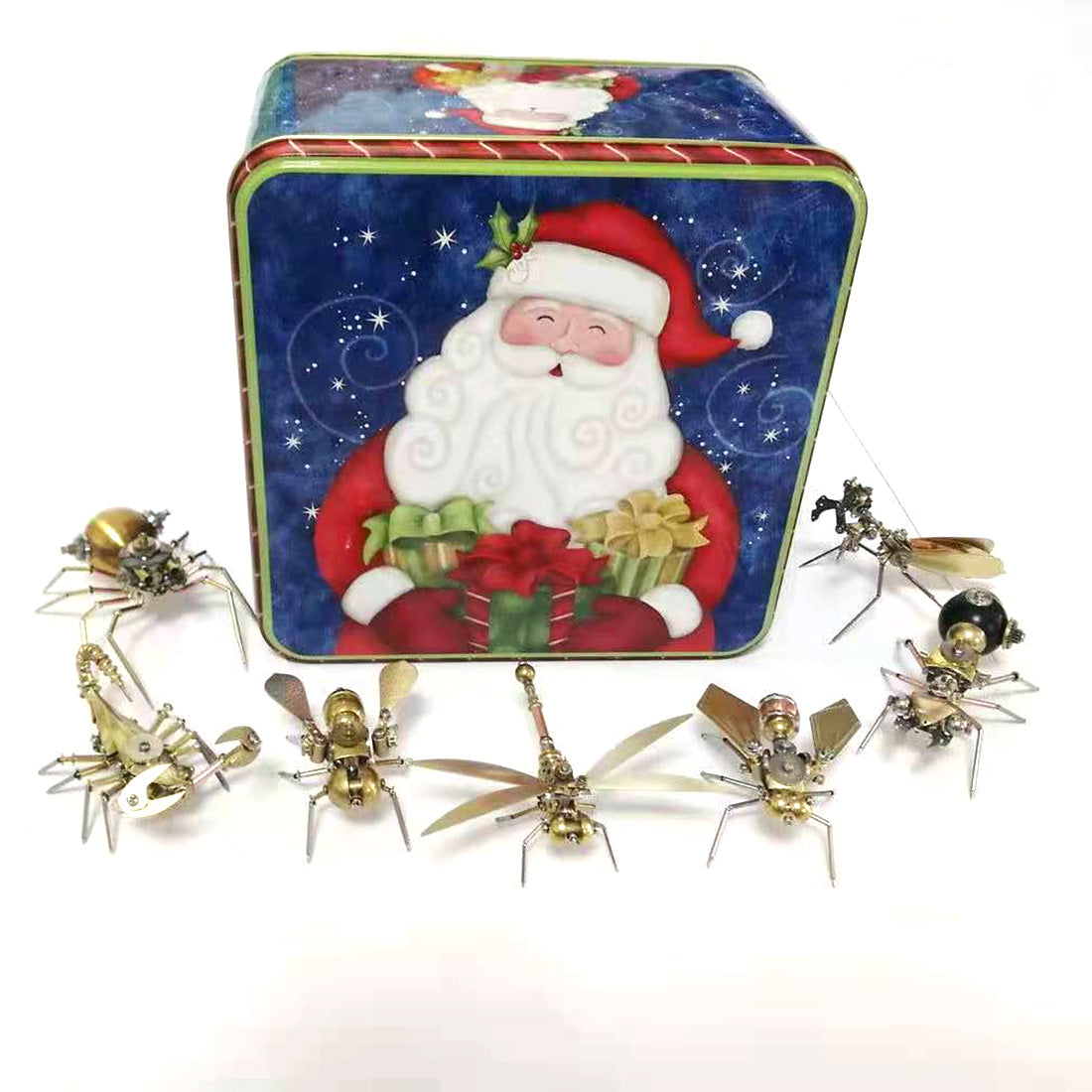 7pcs/Set Assembled Steampunk Insect Set Models with Box