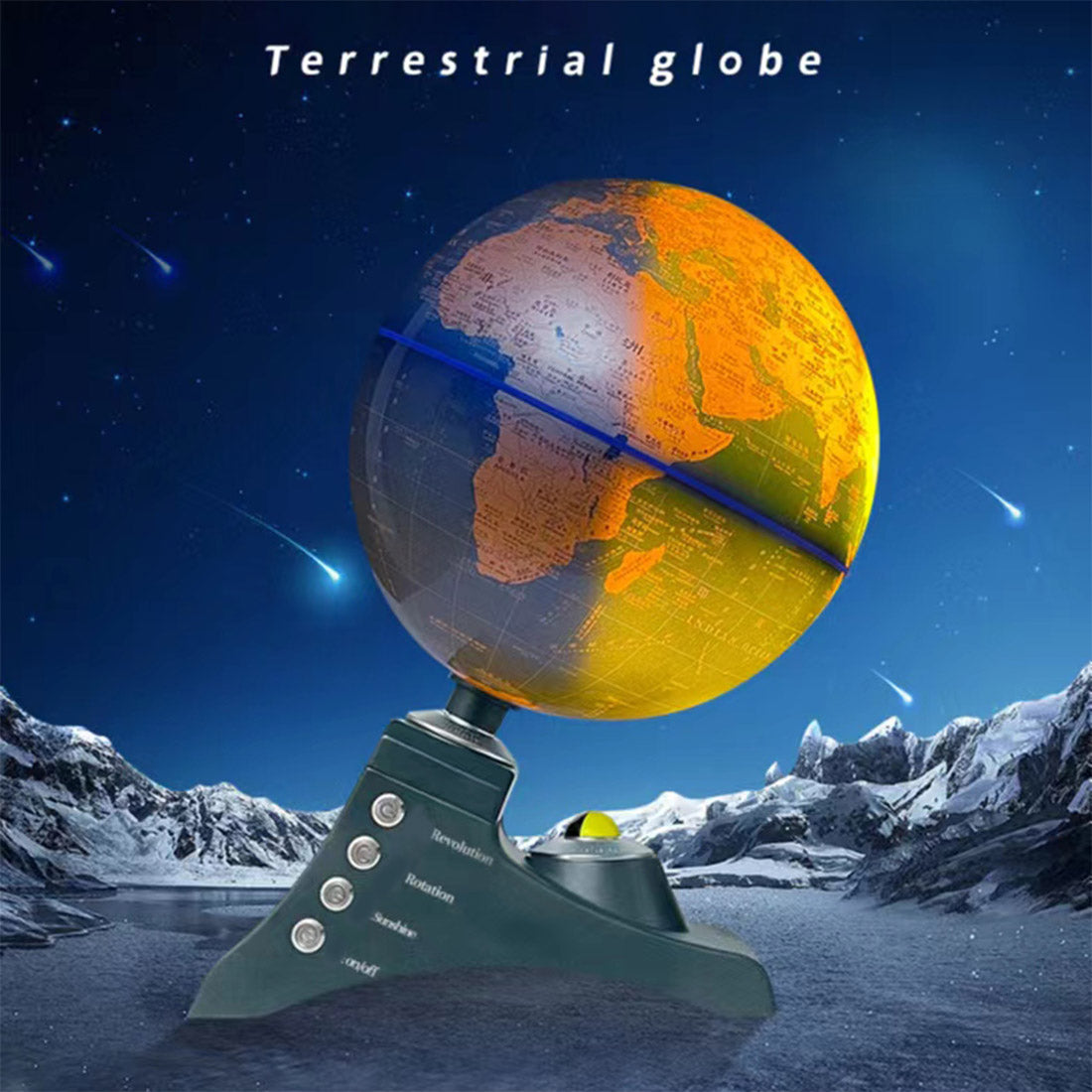 Multifunctional Electric Rotating Globe with Illumination Educational and Scientific Tool Toy Set