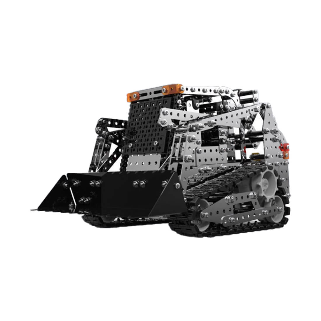 Metal Assembly Bulldozer Model 3D DIY RC Engineering Vehicle Model Creative Ornament (1150+PCS)