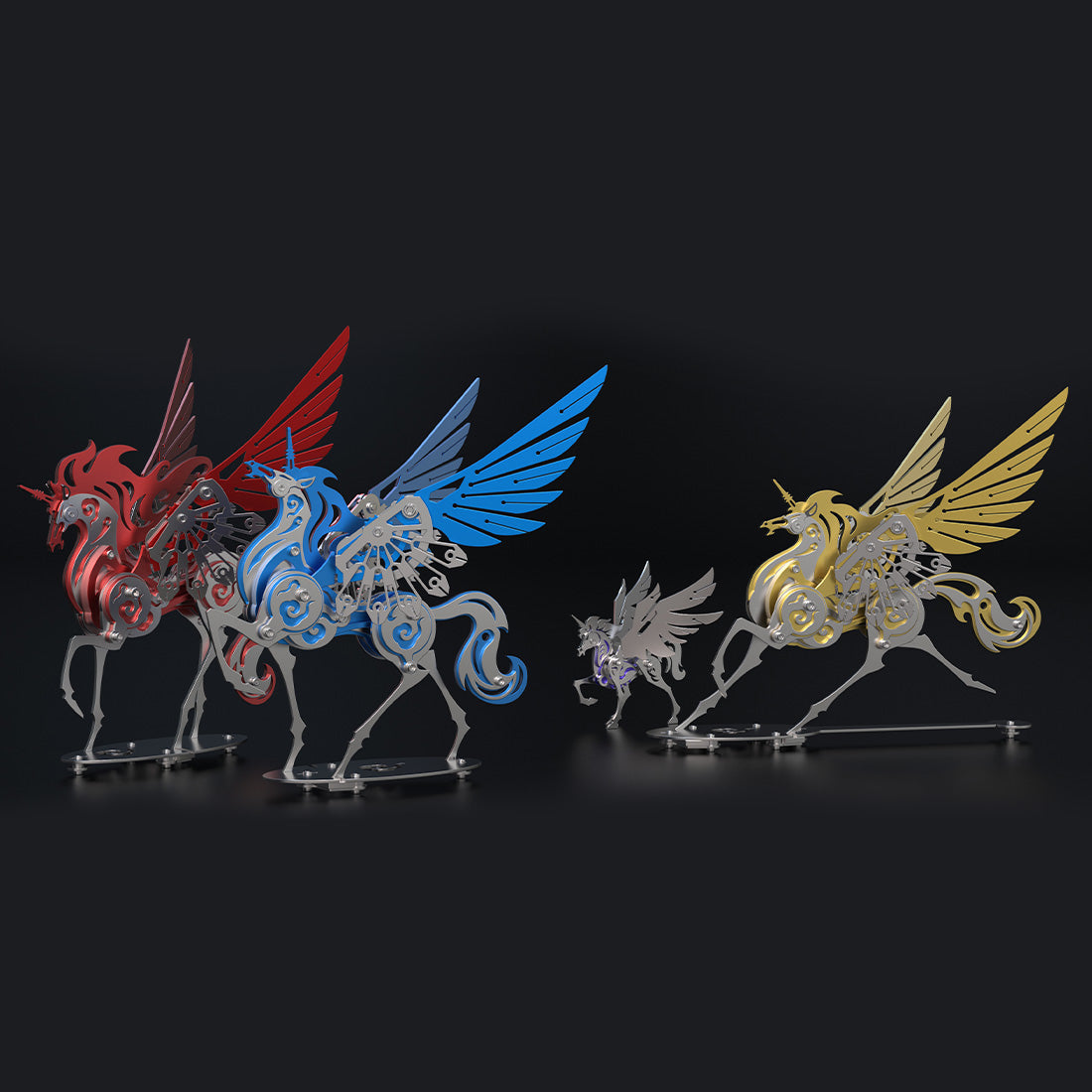 Mythical Winged Unicorn 3D DIY Metal Model Kits 121+PCS