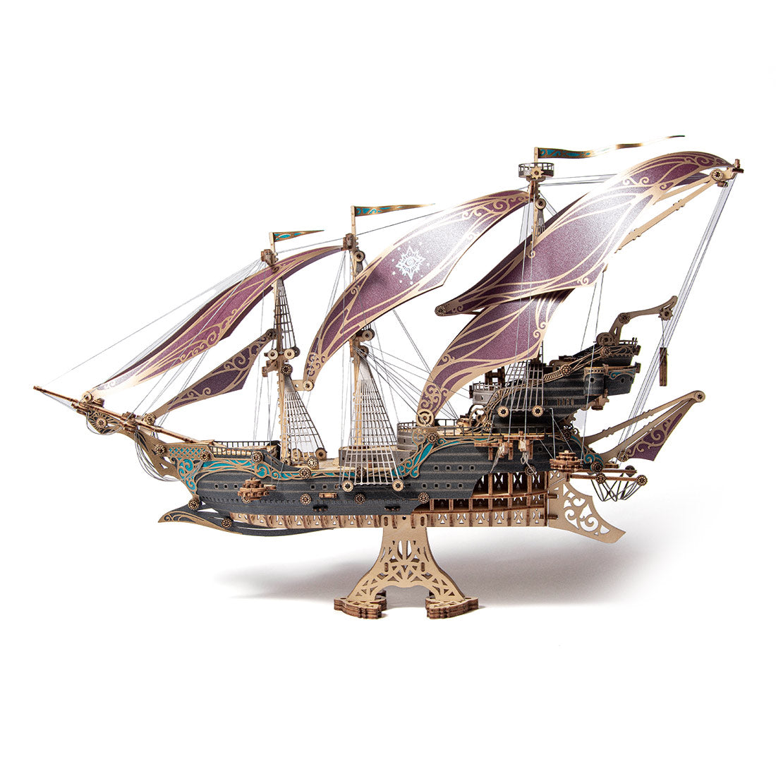 Mysteries Pirate Ship of Future 3D Wooden Puzzle Kits