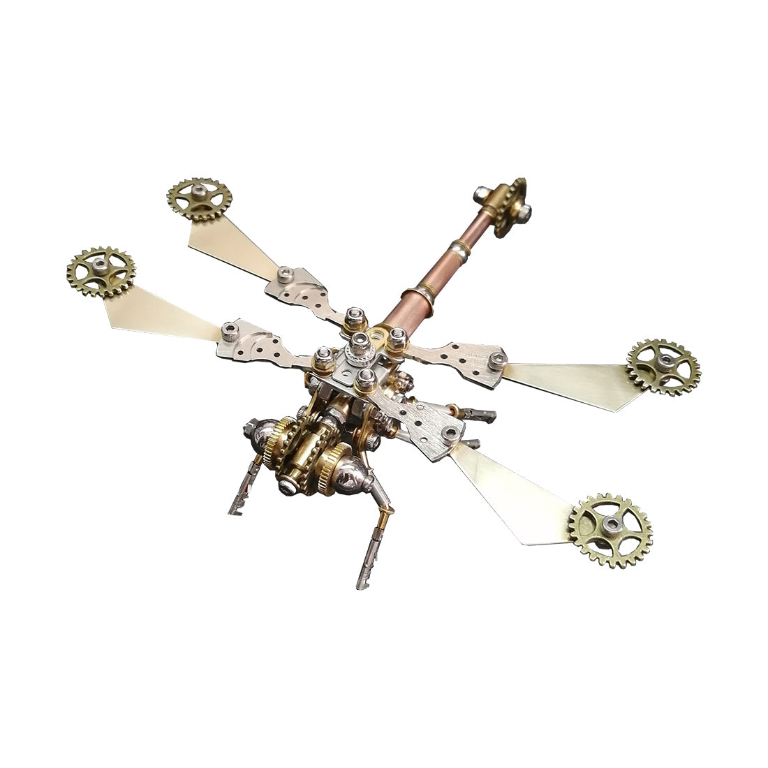 3D Metal Steampunk Puzzle Dragonfly DIY Assembled Model 150+PCS