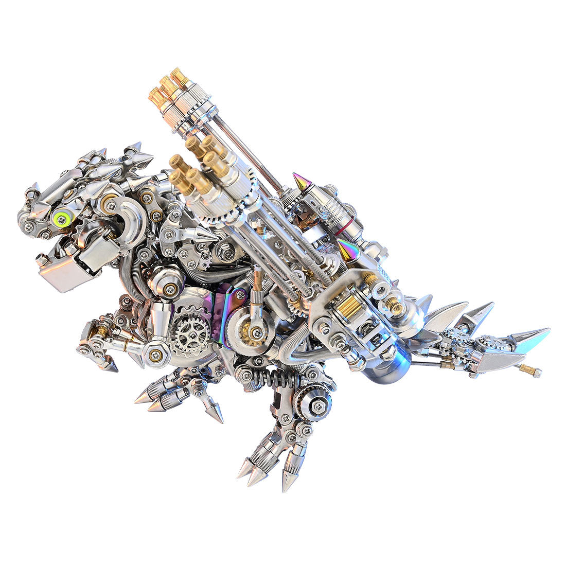 Miniature T Rex Dinosaur Cyberpunk 3D Metal Puzzes for Adults 1110+PCS