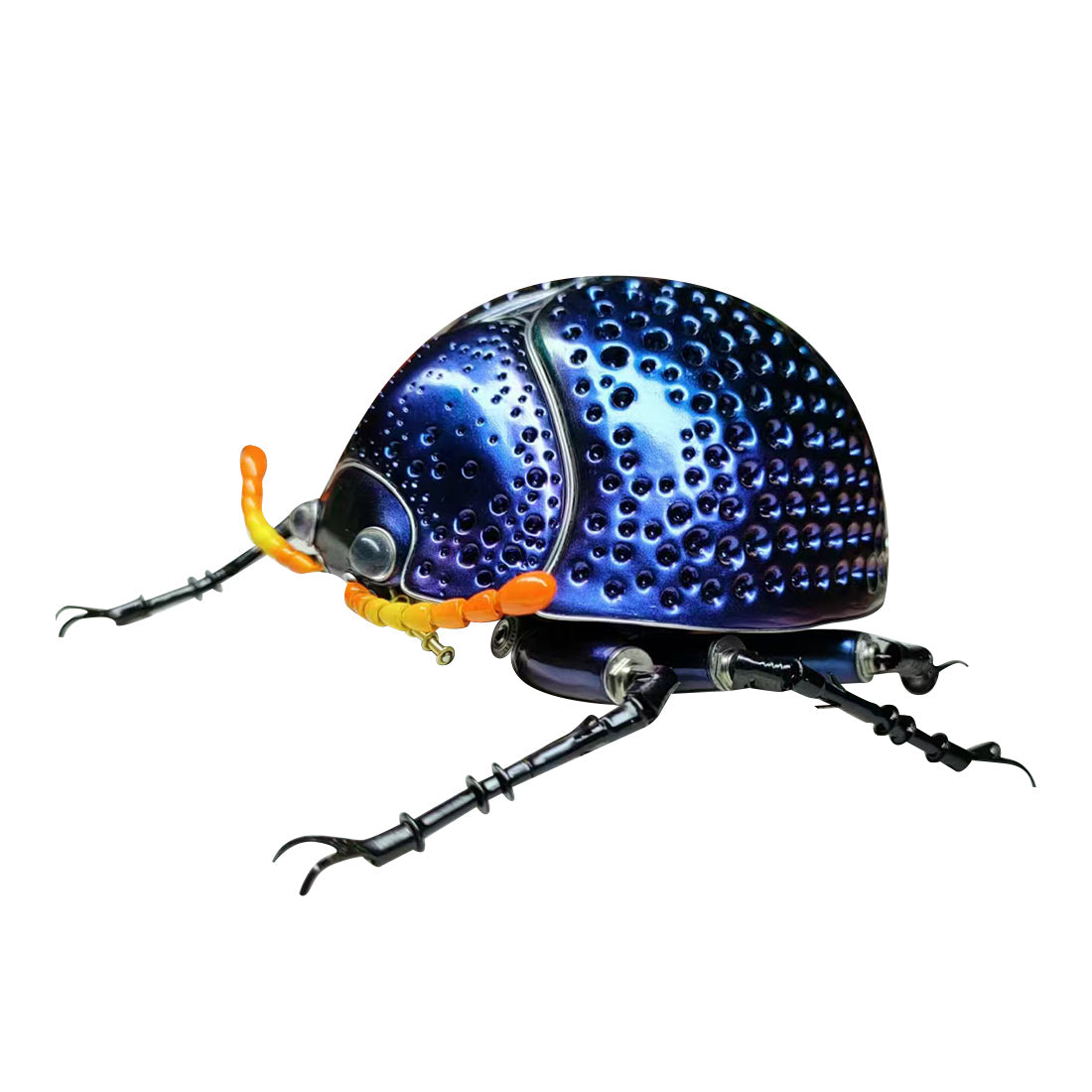 Purple Beetle Metal Sculpture Model