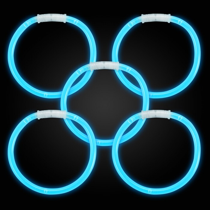 10 Inch Glow Stick Bracelets Blue - Pack of 100