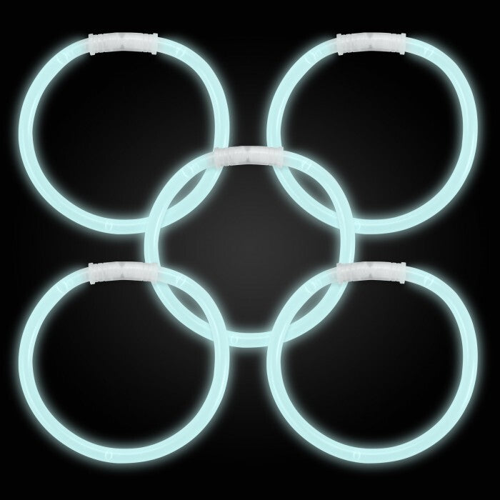 10 Inch Glow Stick Bracelets White - Pack of 100