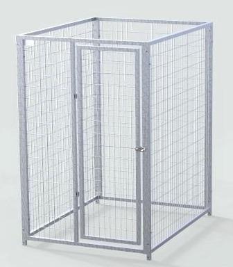 TK Products Pro-Series Dog Kennels - Indoor/Outdoor Welded Wire Enclosed Single Kennel w/8-3” Stainless steel bolt assemblies