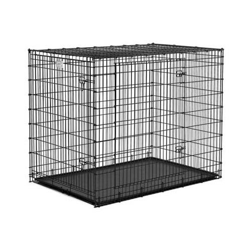 Midwest Solution Series Ginormous Double Door Dog Crate Black 54? x 37? x 45?