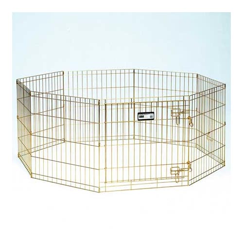 Midwest Gold Zinc Pet Exercise Pen 8 Panels