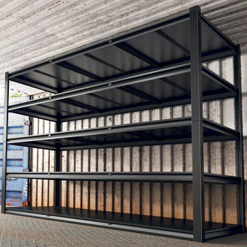 REIBII 60" Widen Heavy Duty Metal Shelving, 3000 Lbs Steel Garage Shelving for Industrial Warehouse