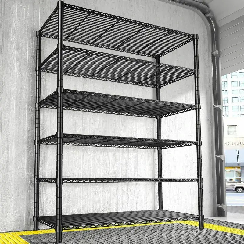 REIBII 75''H Metal Storage Shelves, 1800LBS Wire Shelving Units