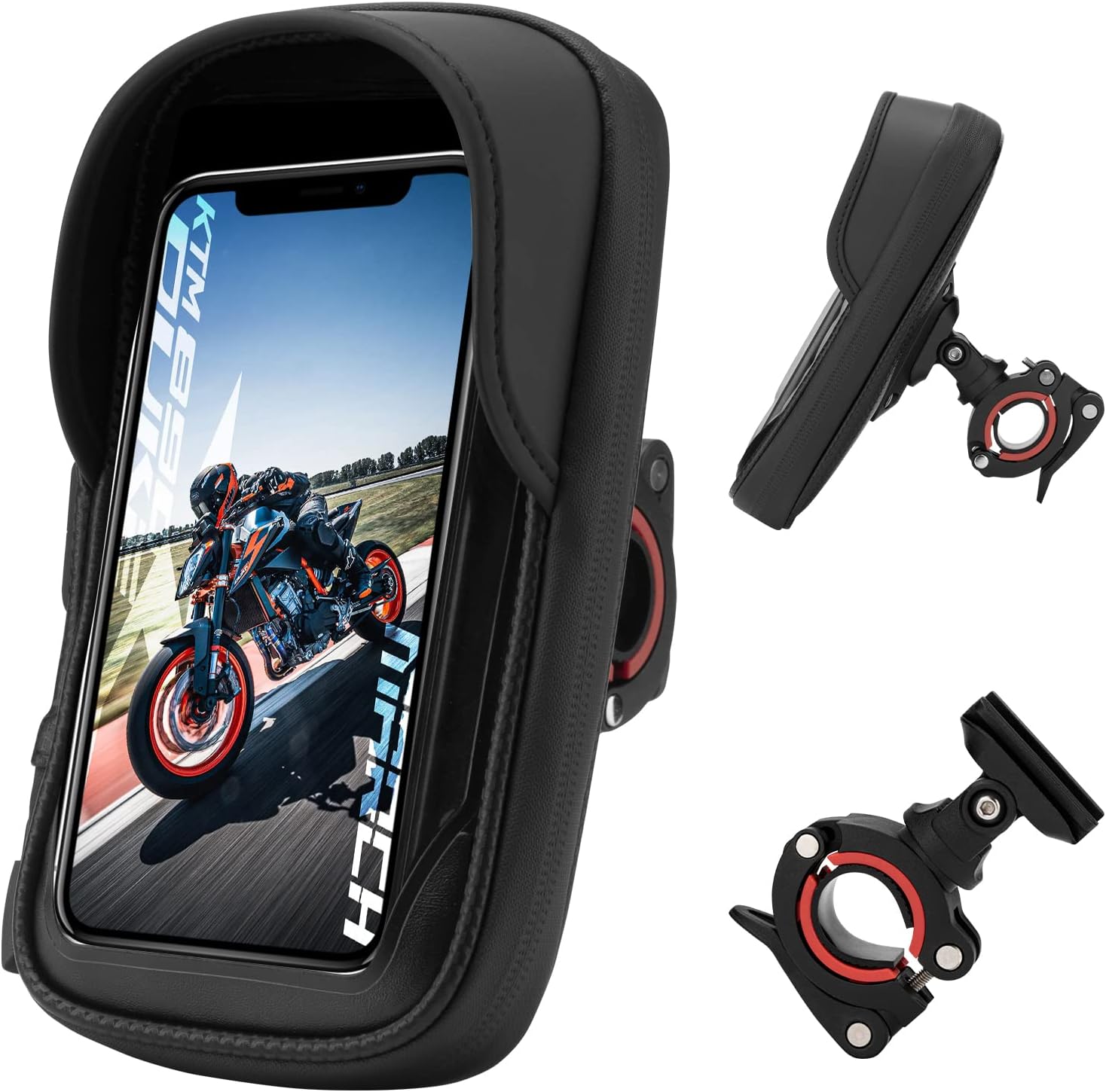 ROCKBROS Motorcycle Phone Mount Waterproof Handlebar Phone Bag