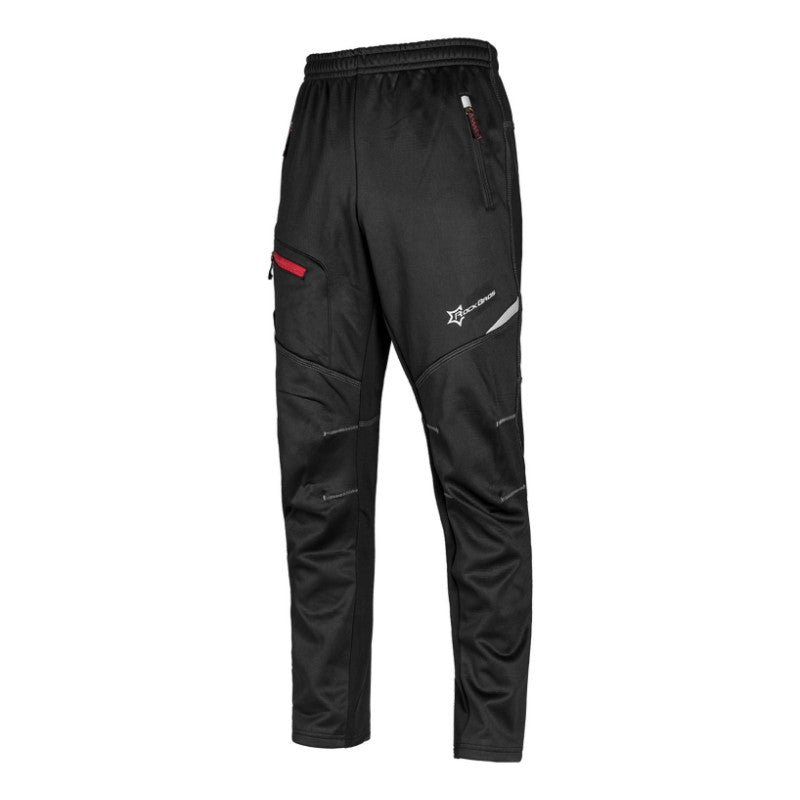 ROCKBROS Men's Windproof Thermal Cycling Pants - Winter Fleece for Biking, Running, Hiking