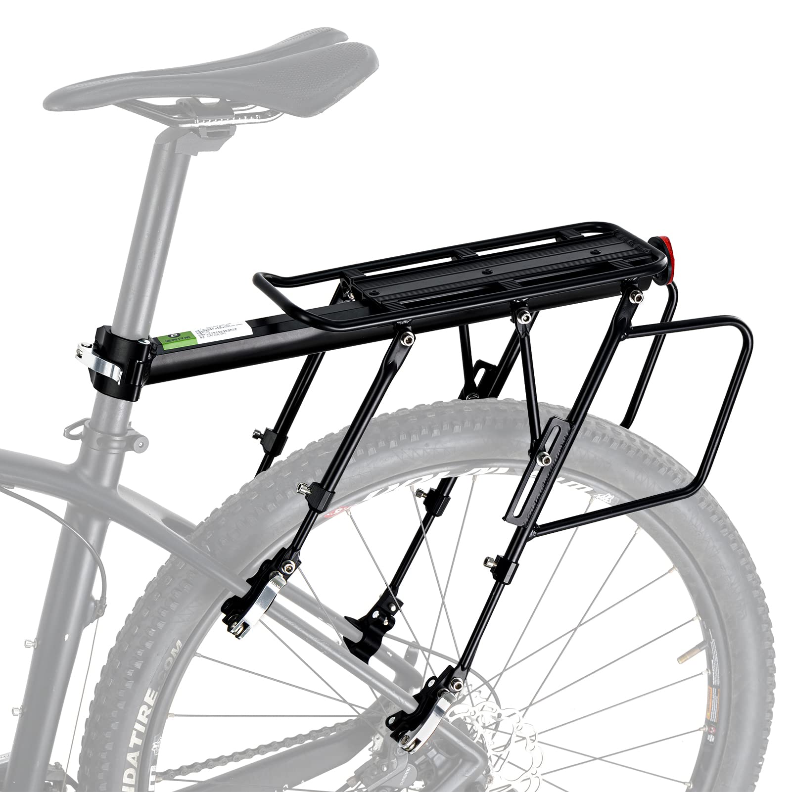 ROCKBROS Quick Release Rear Bike Cargo Rack, 55LB Capacity for 26”-29” MTB  E-Bikes