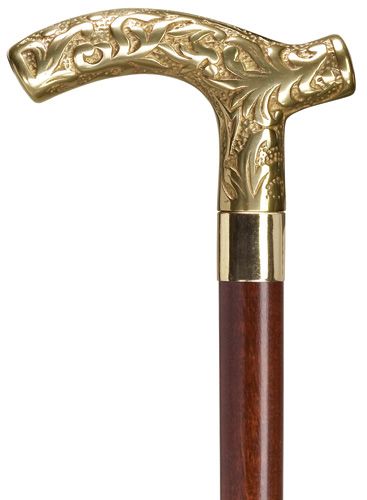 Brass Men's Derby with Walnut Shaft