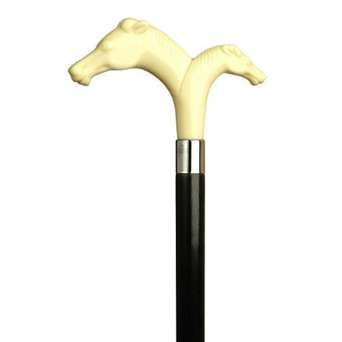 Derby Double Horse Heads Ivory