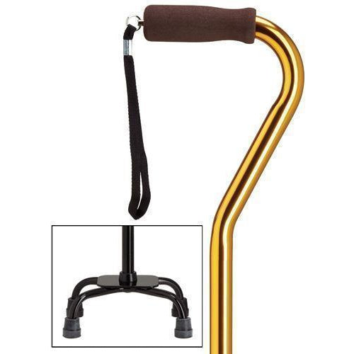 Gold Fashion Quad-Cane Small Base