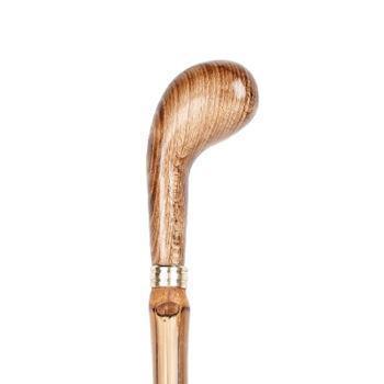 Wood Knob Handle with Bamboo Shaft