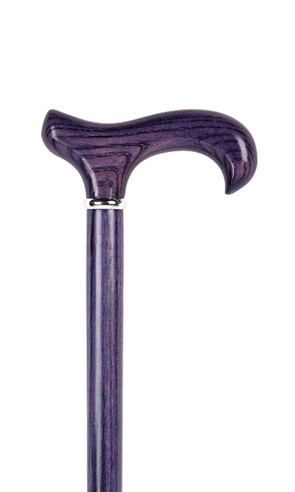 Derby with Silver Collar and Purple Shaft and Handle