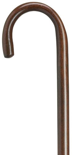 Classy Walking Cane 7/8 inch Crook in Walnut 36 inches tall