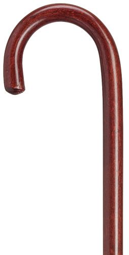 Classy Walking Cane 7/8 inch Crook in Mahogany 36 inches tall