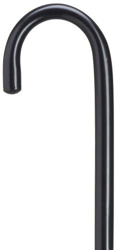 Classy Walking Cane 1 inch Crook in Black 36 inches tall