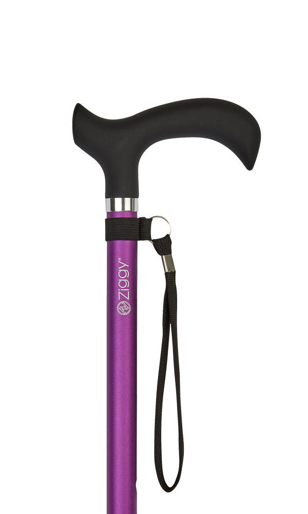 Ziggy Derby Adjustable Cane in Purple