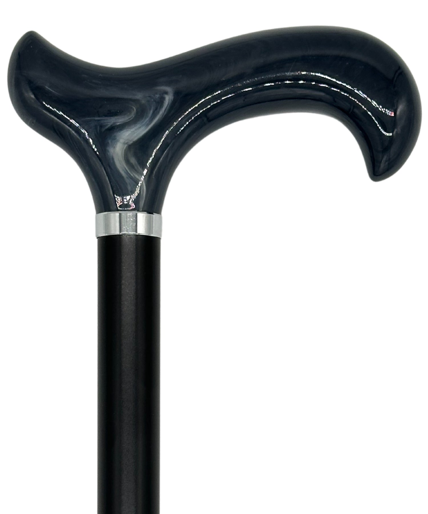 Tall Adjustable Classy Cane in Grey Horn 29" to 39"