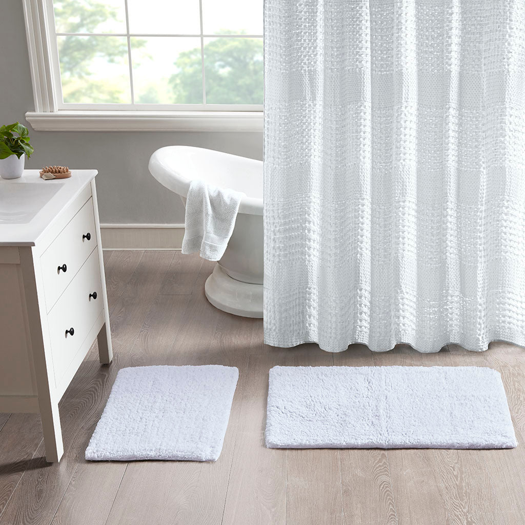 100% Cotton Solid Tufted 2 Piece Bath Rug Set