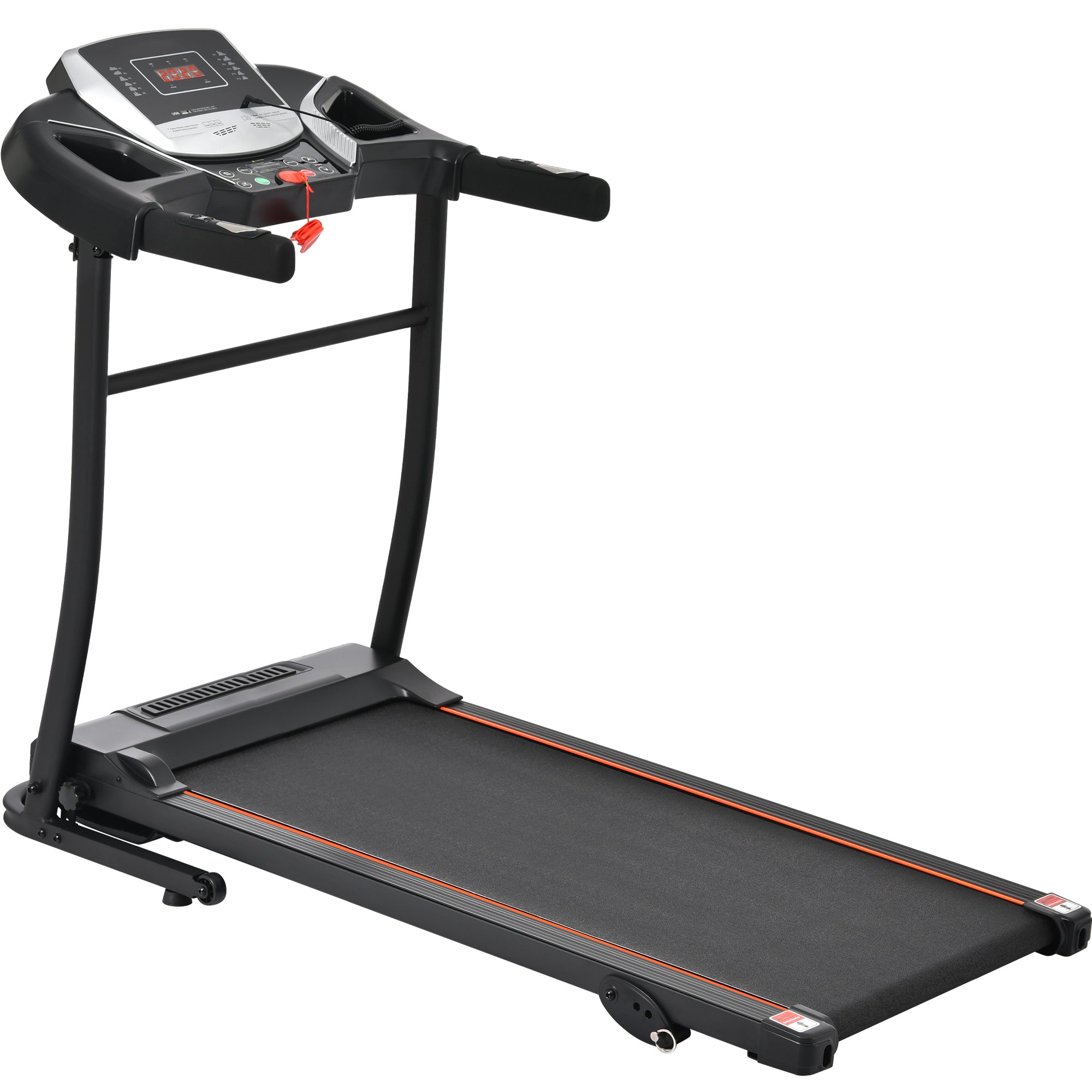 Folding Treadmill Electric Running Machine Walking Jogging Machine with 3 Level Incline 12 Preset Programs for Home Gym