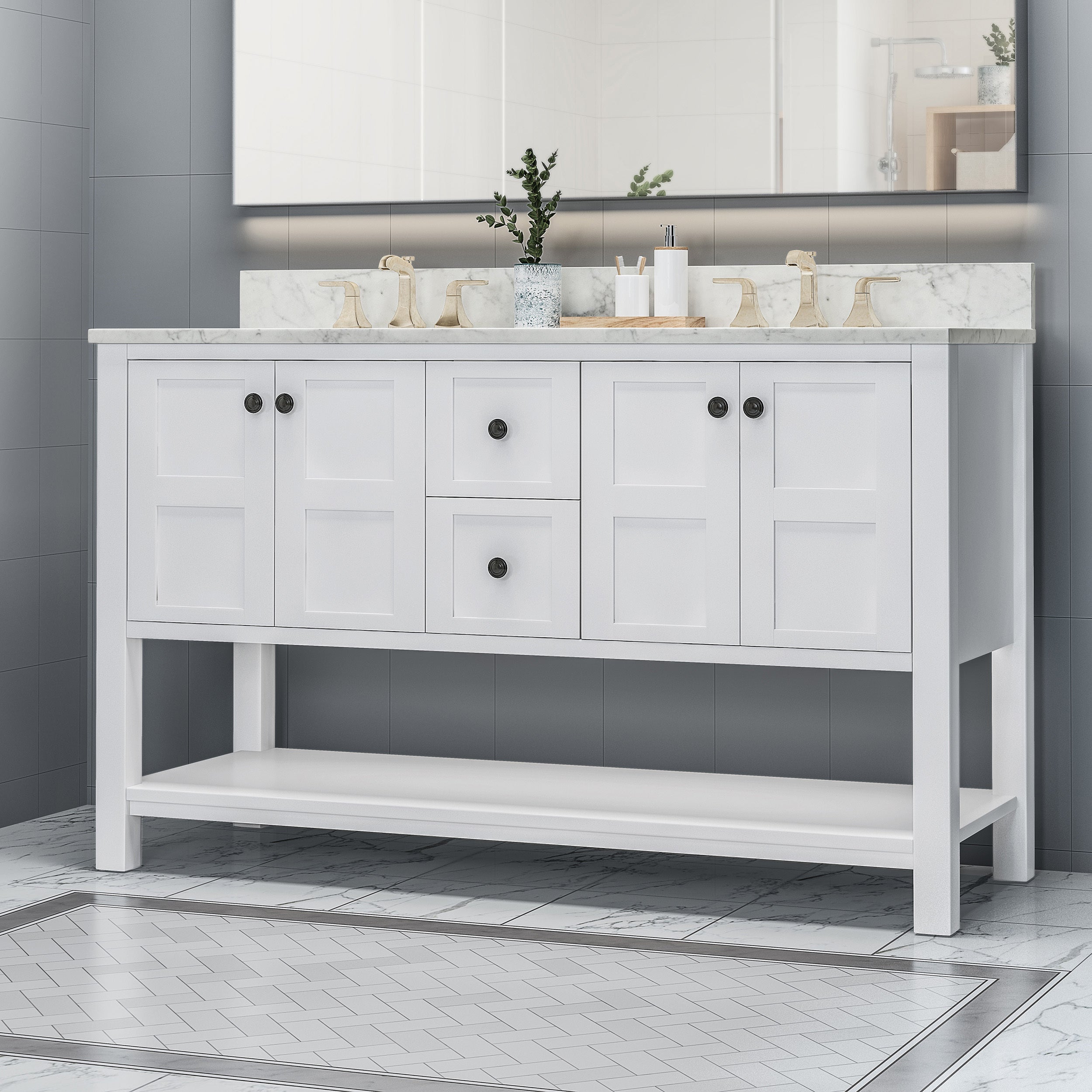 Tm Home 60'' Single Vanity Cabinet