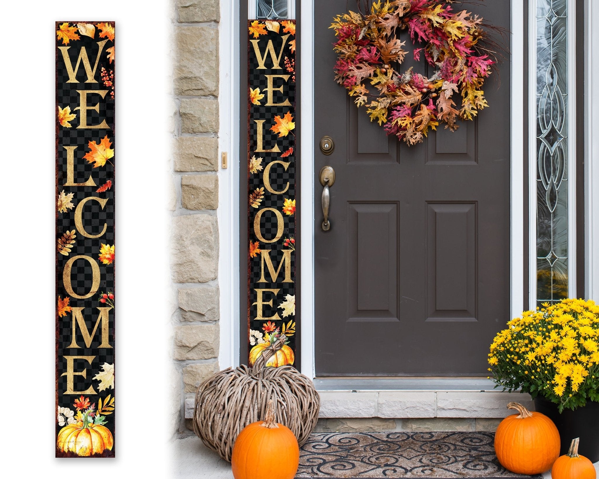 72in Fall Welcome Porch Sign