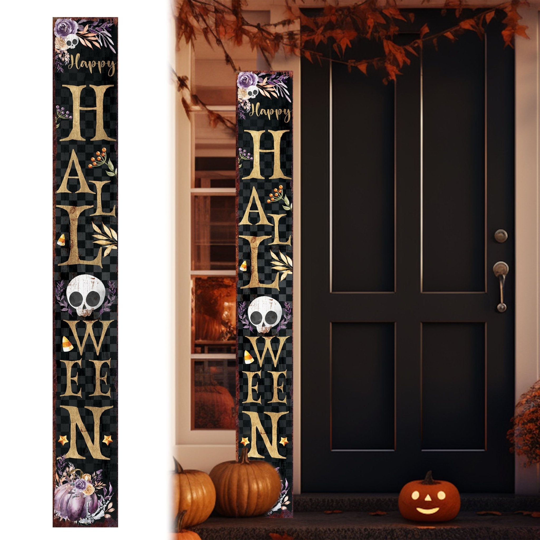 72IN Happy Halloween Welcome Porch Sign