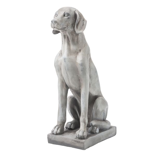 Sitting Labrador Dog Statue